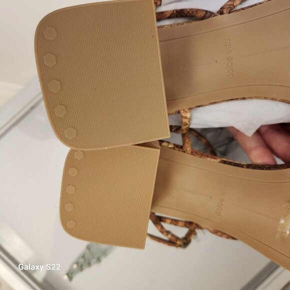 Dolce Vita Zayla Snakeskin Block Heels. NWT. Size 9 - Picture 7 of 8